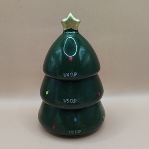Christmas Tree Measuring Cups 6" Tall
